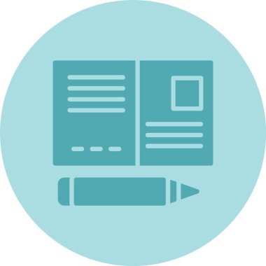 Kartpostal Kabartma Çemberi Gradyan Simgesi