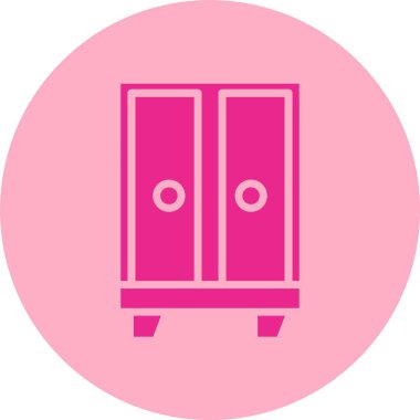 Dolap Kabartma Çemberi Gradyan Simgesi