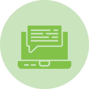 İleti Kabartma Çemberi Gradyan Simgesi