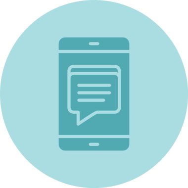 Chat Kabartma Çemberi Gradyan Simgesi