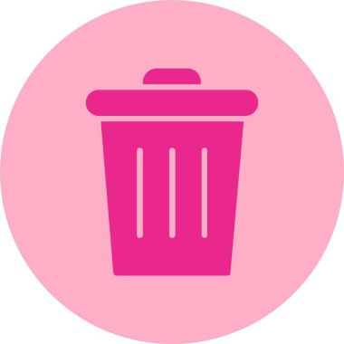 Çöp Kutusu Çemberi Gradyan Simgesi