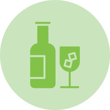 Alkol Kabartma Çemberi Gradyan Simgesi