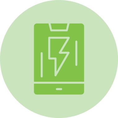 Flash Glyph Çember Gradyan Simgesi