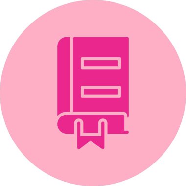 Kitap Kabartma Çemberi Gradyan Simgesi