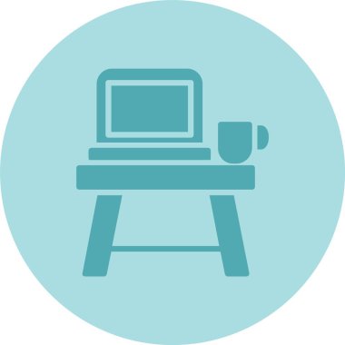 İşyeri Kabartma Çemberi Gradyan Simgesi