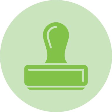 Lastik Damga Kabartma Çemberi Gradyan Simgesi