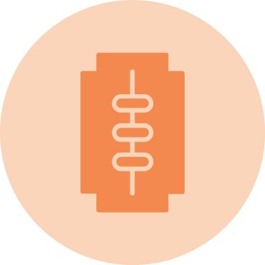 Kendine Zarar Veren Kabartma Çemberi Grafik Simgesi