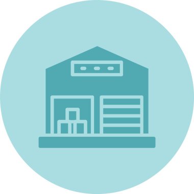 Depo Kabartma Çemberi Gradyan Simgesi