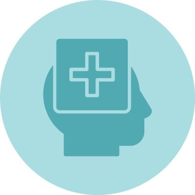 Baş Kabartma Çemberi Gradyan Simgesi