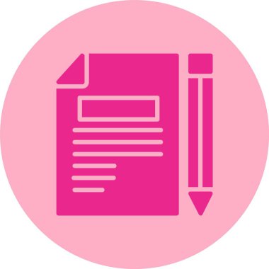 Dosya Belgesi Kabartma Çemberi Gradyan Simgesi