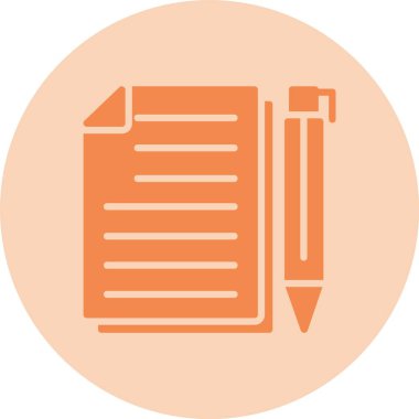 Not Kabartma Çemberi Gradyan Simgesi