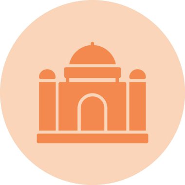 Landmark Kabartma Çemberi Gradyan Simgesi