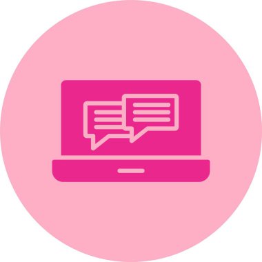 Chat Kabartma Çemberi Gradyan Simgesi