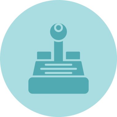 Joystick Glyph Çember Gradyan Simgesi