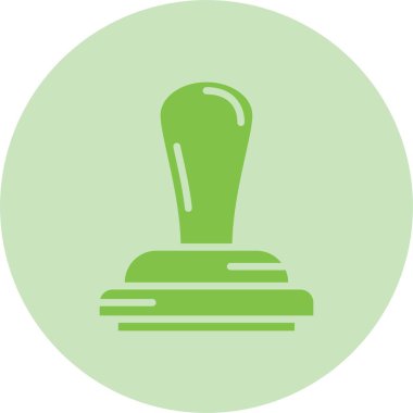 Damga Kabartma Çemberi Gradyan Simgesi