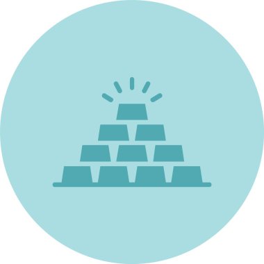 Altın Kabartma Çemberi Gradyan Simgesi