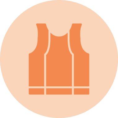 Undershirt Glyph Çember Gradyan Simgesi