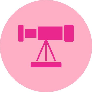 Teleskop Kabartma Çemberi Gradyan Simgesi