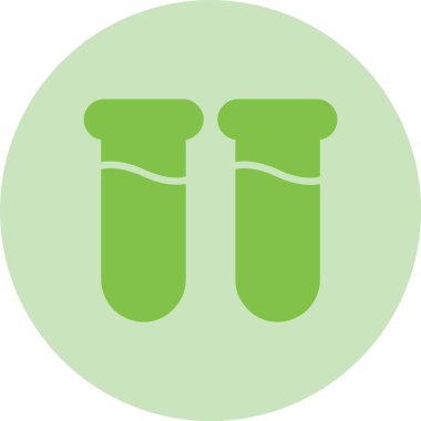 Test Tüpü Kabartma Çemberi Gradyan Simgesi