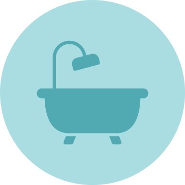 Banyo Kabartma Çemberi Gradyan Simgesi