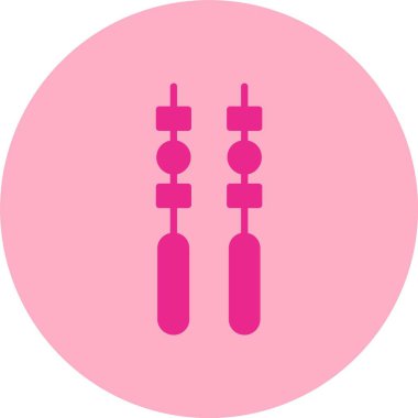 Şişleri Kabartma Çemberi Gradyan Simgesi