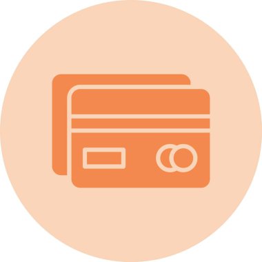 Kredi Kartı Kabartma Çemberi Grafik Simgesi