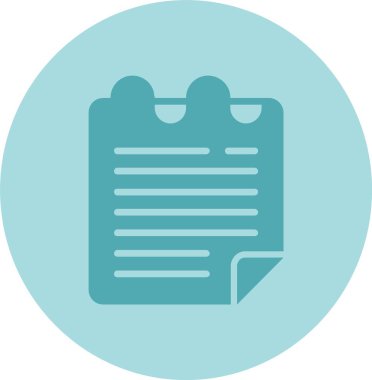 Yapışkan Notlar Kabartma Çemberi Gradyan Simgesi