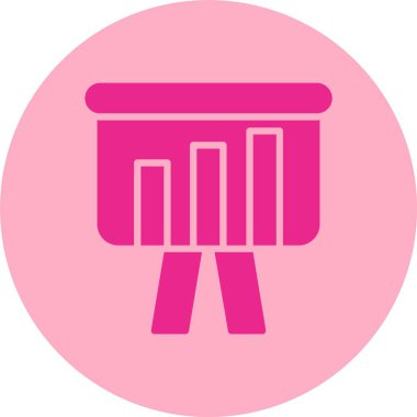 Sunum Kabartma Çemberi Gradyan Simgesi