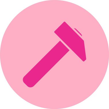 Çekiç Kabartma Çemberi Gradyan Simgesi