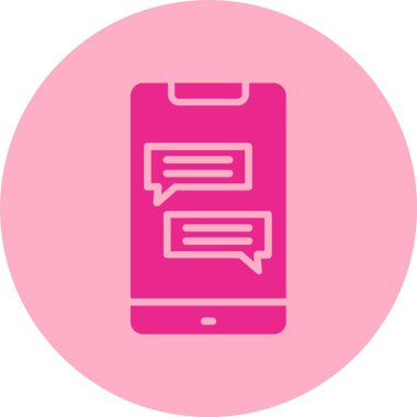 Chat Kabartma Çemberi Gradyan Simgesi