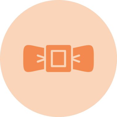 Baş Kravat Kabartma Çemberi Gradyan Simgesi