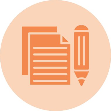 Belgelendirme Kabartma Çemberi Gradyan Simgesi