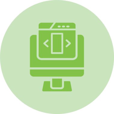 Ui Tasarım Kabartma Çemberi Gradyan Simgesi