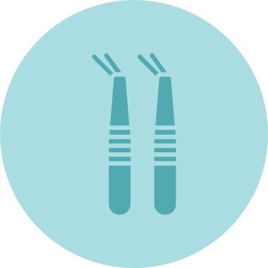 Diş Aracı Kabartma Çemberi Gradyan Simgesi