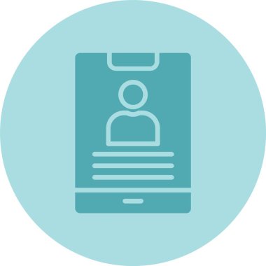 Akıllı Telefon Kabartma Çemberi Gradyan Simgesi