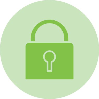 Asma kilit Kabartma Çemberi Gradyan Simgesi