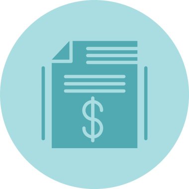 Fatura Kabartma Çemberi Gradyan Simgesi