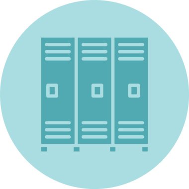 Dolaplar Kabartma Çemberi Gradyan Simgesi