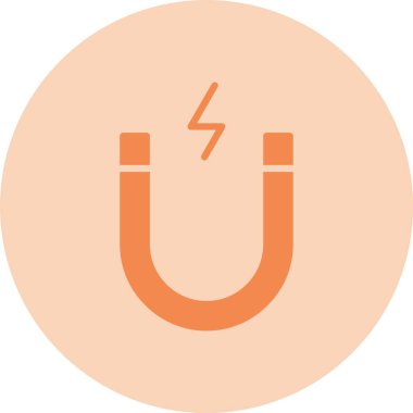 Mıknatıs Kabartma Çemberi Gradyan Simgesi