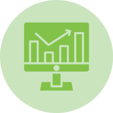 Büyüme Kabartma Çemberi Gradyan Simgesi