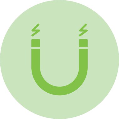 Mıknatıs Kabartma Çemberi Gradyan Simgesi