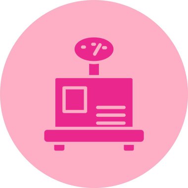 Ağırlık Kabartma Çemberi Gradyan Simgesi