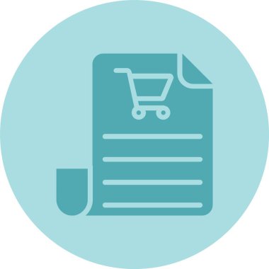 Market menüsü Glyph Çember Gradyan Simgesi