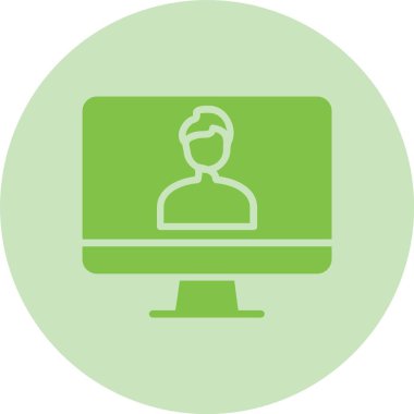 Kullanıcı Kabartma Çemberi Gradyan Simgesi