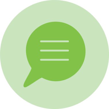 Konuşma Kabarcığı Kabartma Çemberi Grafik Simgesi