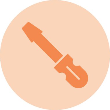 Tornavida Kabartma Çemberi Gradyan Simgesi