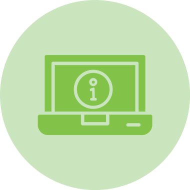 Bilgi Kabartma Çemberi Gradyan Simgesi