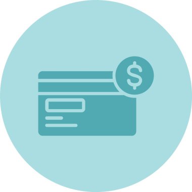 Ödeme Yöntemi Kabartma Çemberi Gradyan Simgesi