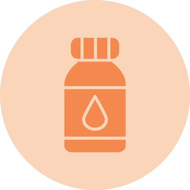 Süt Kabartma Çemberi Gradyan Simgesi