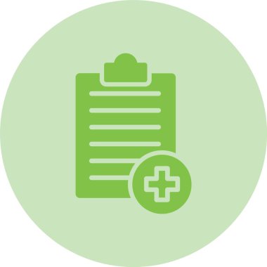 Tıbbi Geçmiş Kabartma Çemberi Gradyan Simgesi